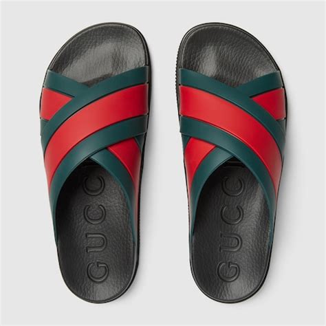 gucci web slides men